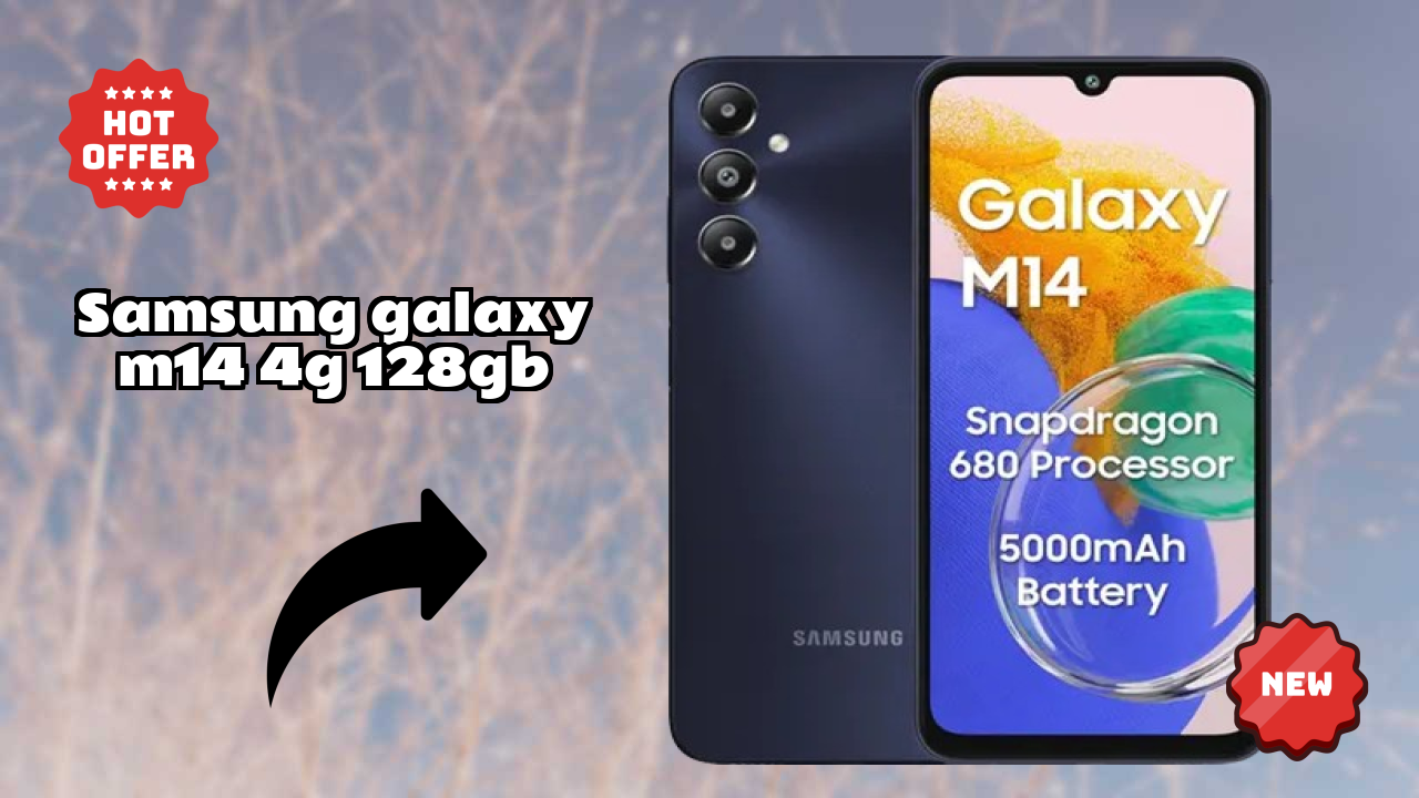 Samsung Galaxy M14 4G 128GB Display Technology: 6.7 Inches (17.02 Cm) Screen
